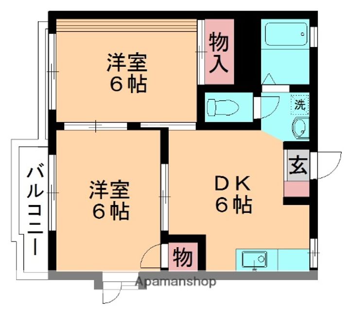 シティハイツトヨダⅡ201の間取り