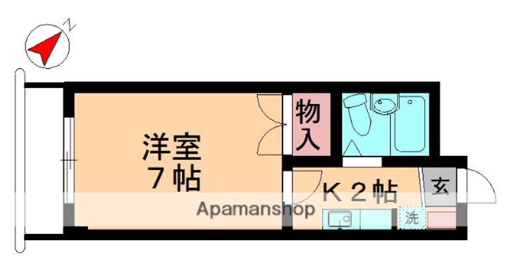 クレセントハウスA107の間取り