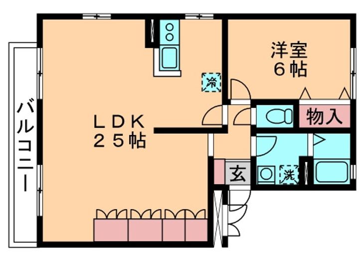 フロイデ若葉の間取り