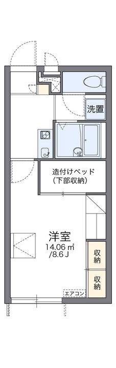 レオパレスサンサーラの間取り