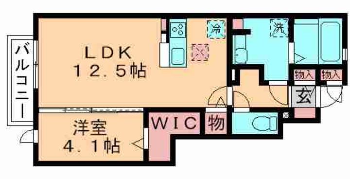 アイチ8 B棟の間取り