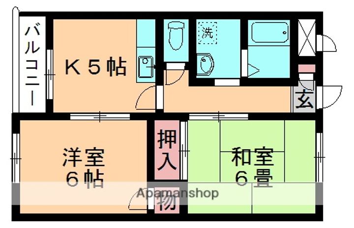リヴェール矢作202の間取り