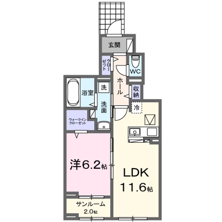 ハピネスⅠ番館の間取り