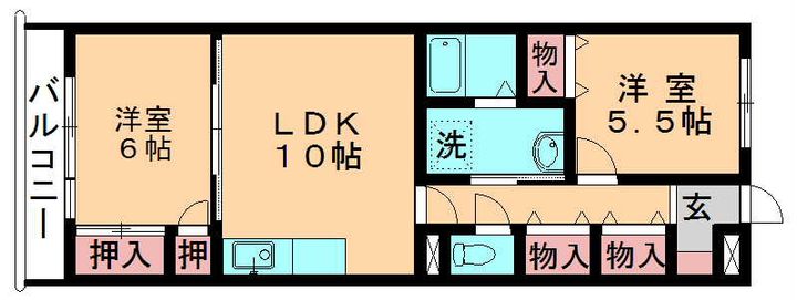 グランドール305の間取り