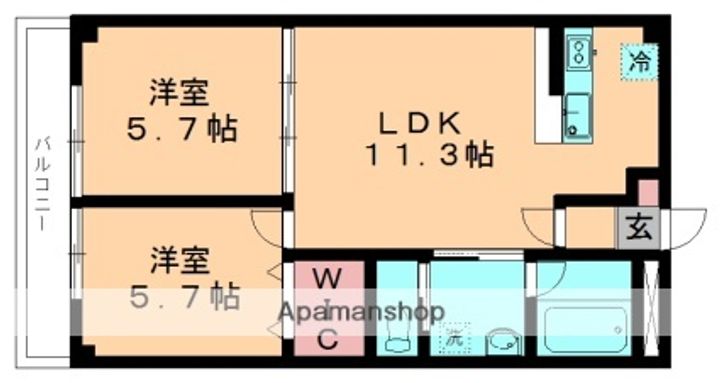 NKボナール(SB)103の間取り