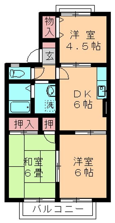 カルミア・アネックスの間取り