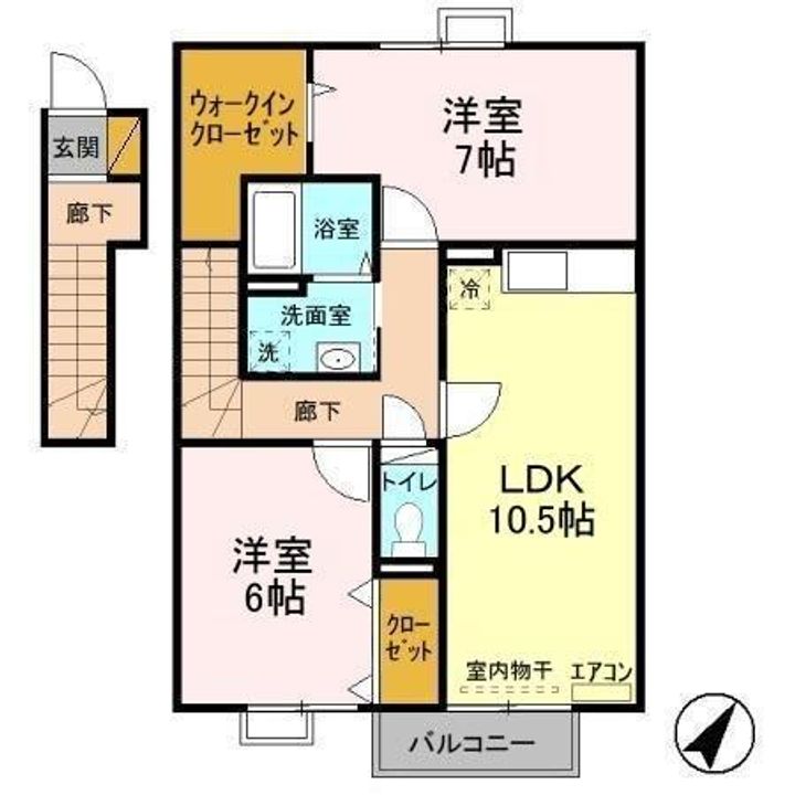 シャルドネ Cの間取り