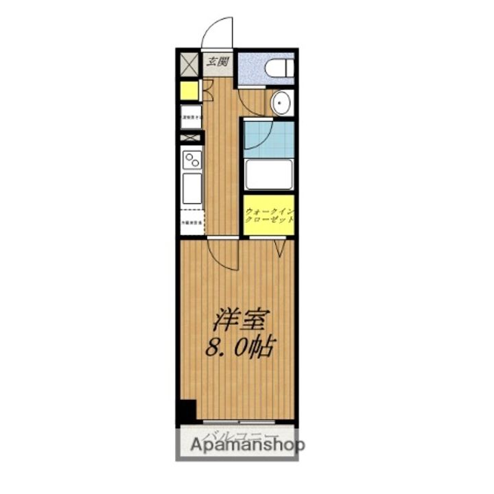 千葉県船橋市本町2丁目の賃貸マンション705の間取り