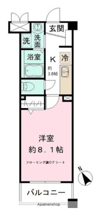 LEO伍拾伍番館109の間取り