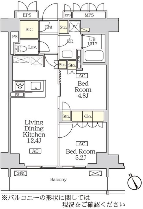 リーフシティ市川 ザ・レジデンスの間取り