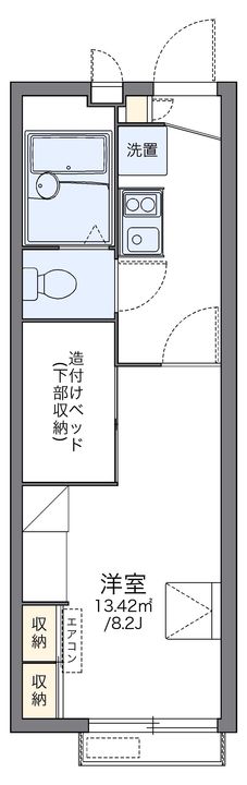 レオパレスステラート大洲の間取り