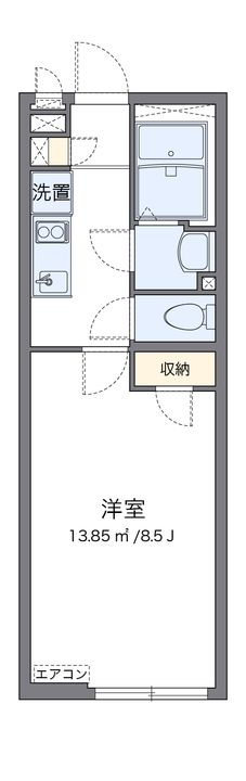 クレイノトウィンクルDの間取り