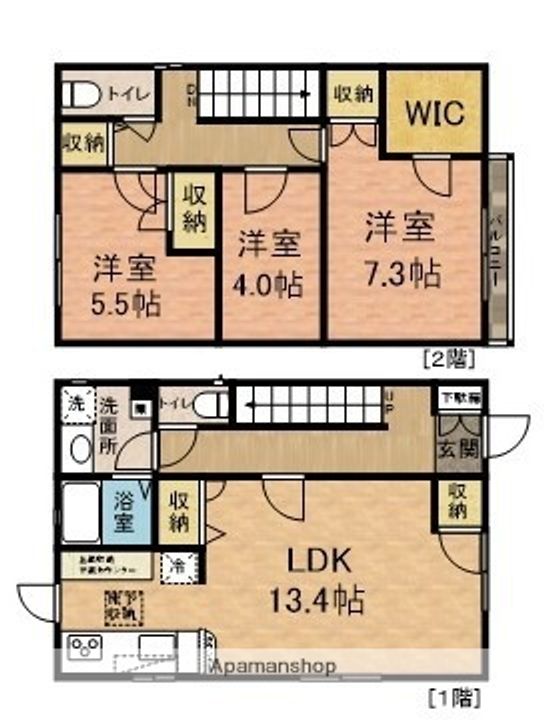 千葉県船橋市芝山6丁目(一戸建)の賃貸物件戸建ての間取り
