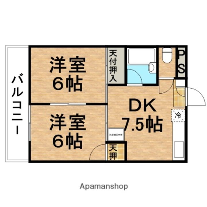 千葉県船橋市本町6丁目の賃貸マンションの間取り