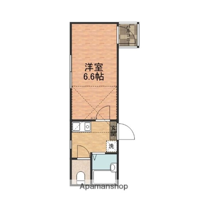 東京都江戸川区西小岩4丁目の賃貸アパートの間取り