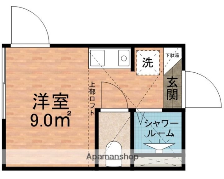 東京都葛飾区新小岩4丁目の賃貸アパートの間取り