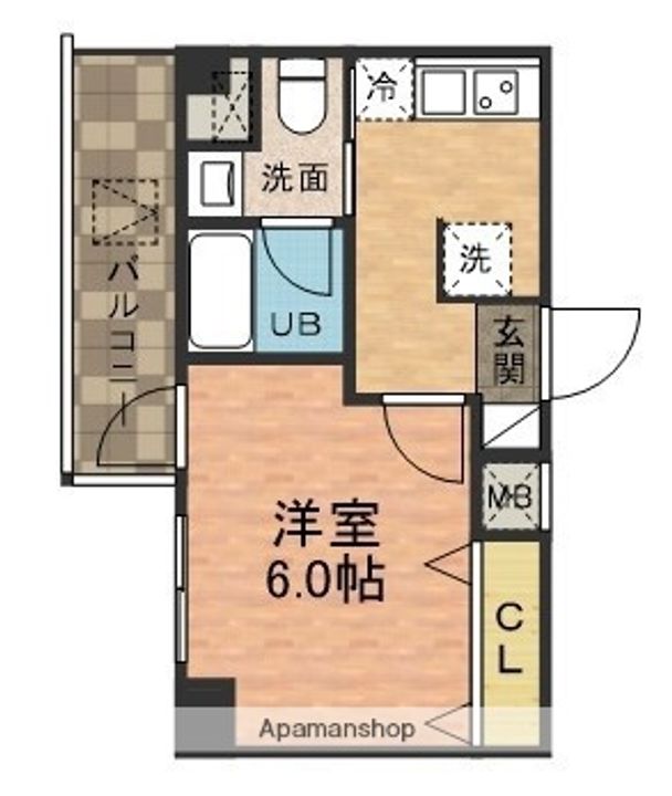 千葉県市川市行徳駅前4丁目の賃貸マンションの間取り
