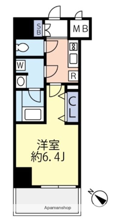 東京都葛飾区東新小岩1丁目の賃貸マンションの間取り