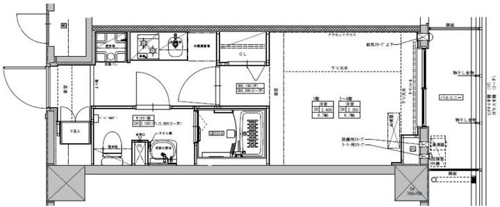 千葉県船橋市東中山2丁目の賃貸マンションの間取り
