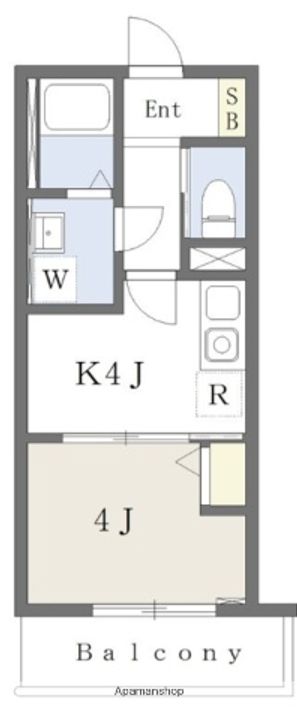 千葉県船橋市湊町1丁目の賃貸アパート101の間取り