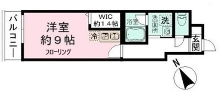 レオ伍拾八番館の間取り