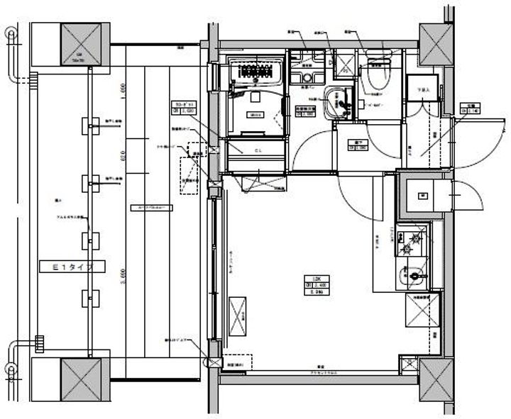 千葉県船橋市東中山2丁目の賃貸マンションの間取り