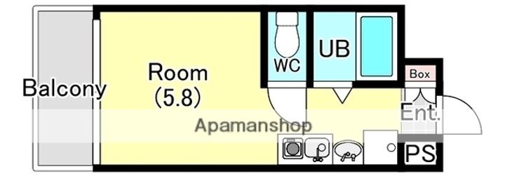 千葉県船橋市前原東2丁目の賃貸マンションの間取り