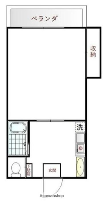 千葉県船橋市前原西2丁目の賃貸マンションの間取り