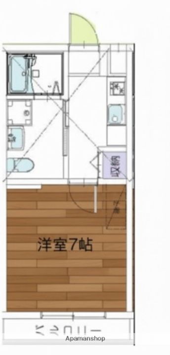 千葉県市川市新田2丁目の賃貸アパートの間取り