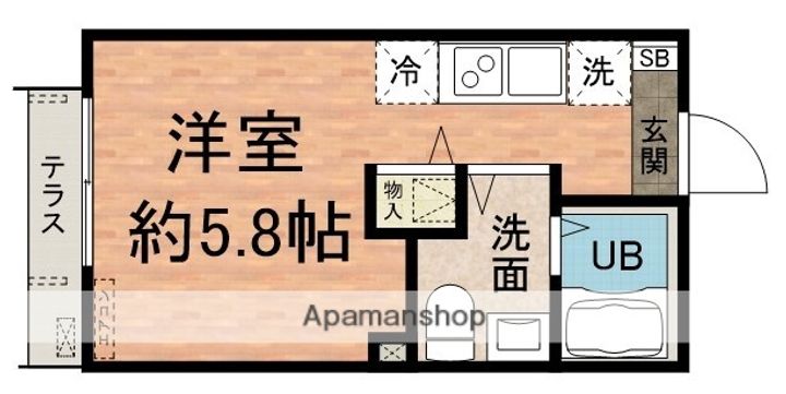 ルミナスコート新船橋102の間取り