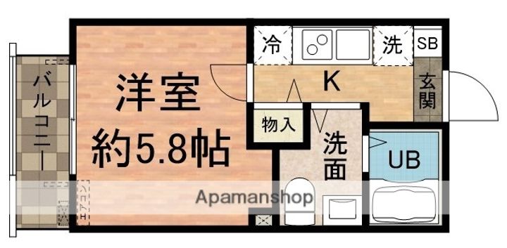 ルミナスコート新船橋302の間取り