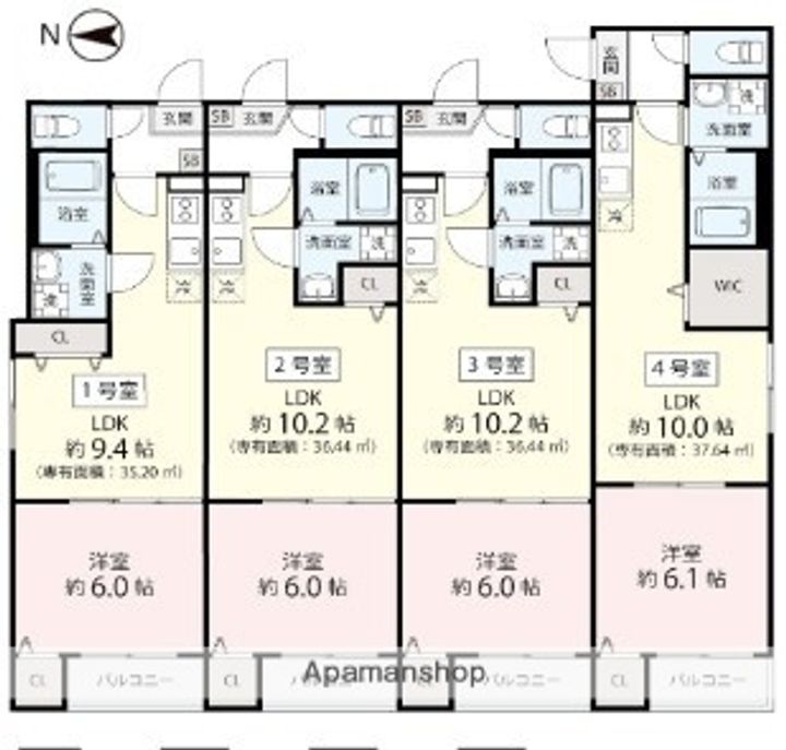 千葉県船橋市宮本2丁目の賃貸アパート205の間取り
