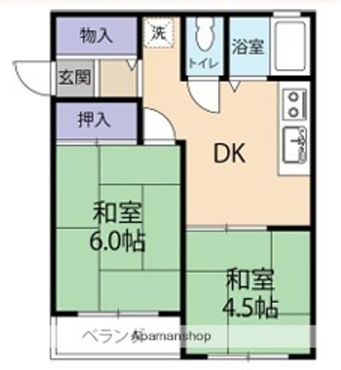千葉県船橋市習志野5丁目の賃貸アパートの間取り