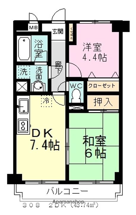 ラ・フォレ薬円台の間取り