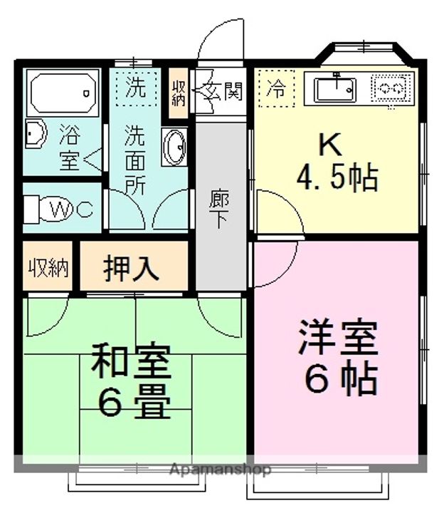 コットンハウスの間取り
