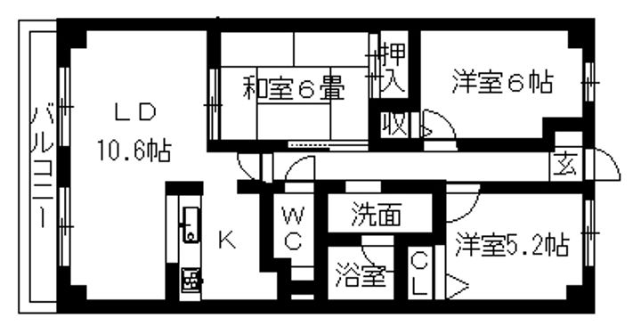 アルカンシエール0201の間取り