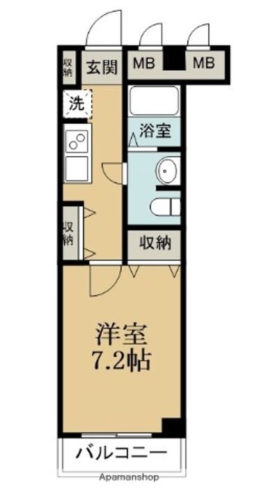 千葉県船橋市坪井東1丁目の賃貸アパートの間取り