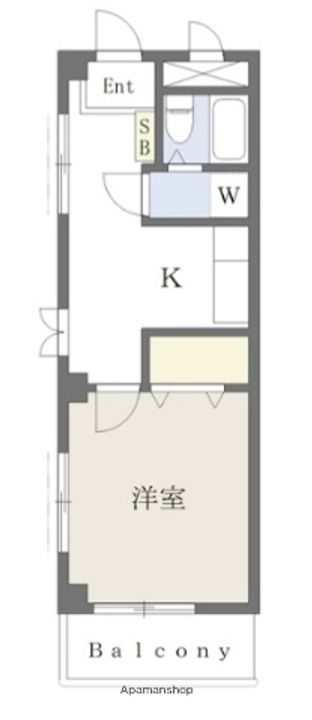 千葉県習志野市津田沼3丁目の賃貸マンションの間取り
