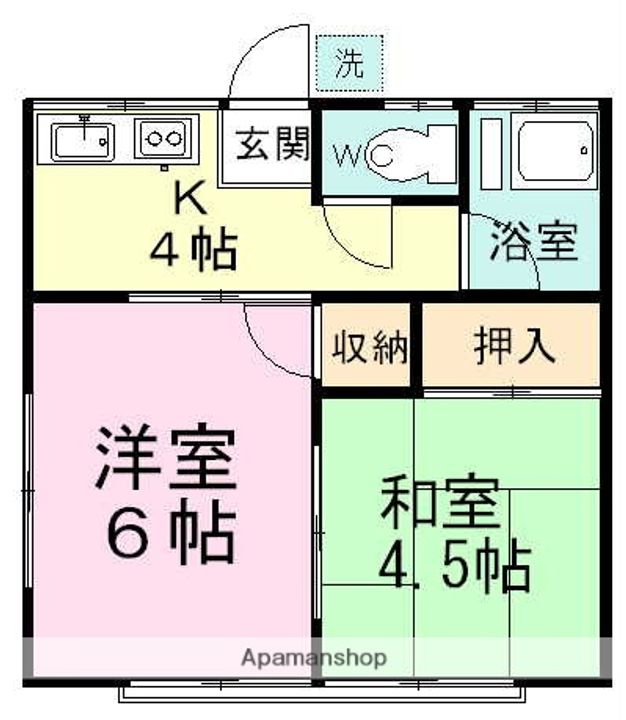 薬円台ハイツの間取り