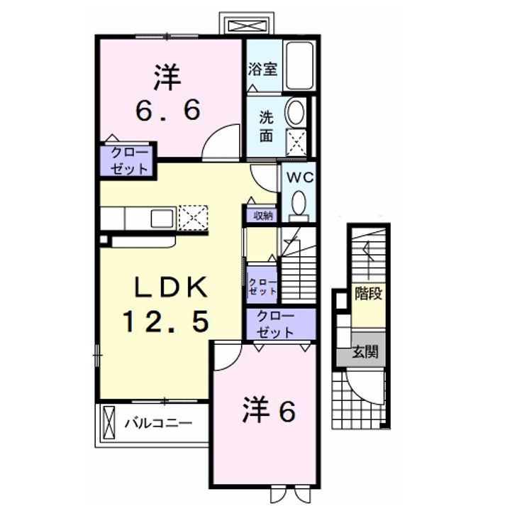サウスウィンズⅥの間取り