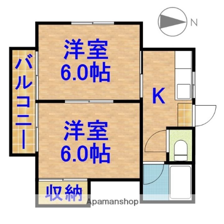 神山コーポの間取り