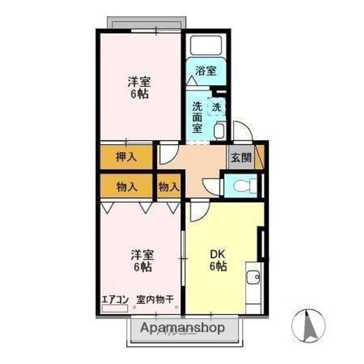 ネオサカエハイツ Bの間取り