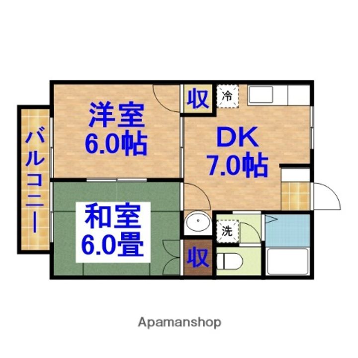 ヴェラシンフォニー203の間取り
