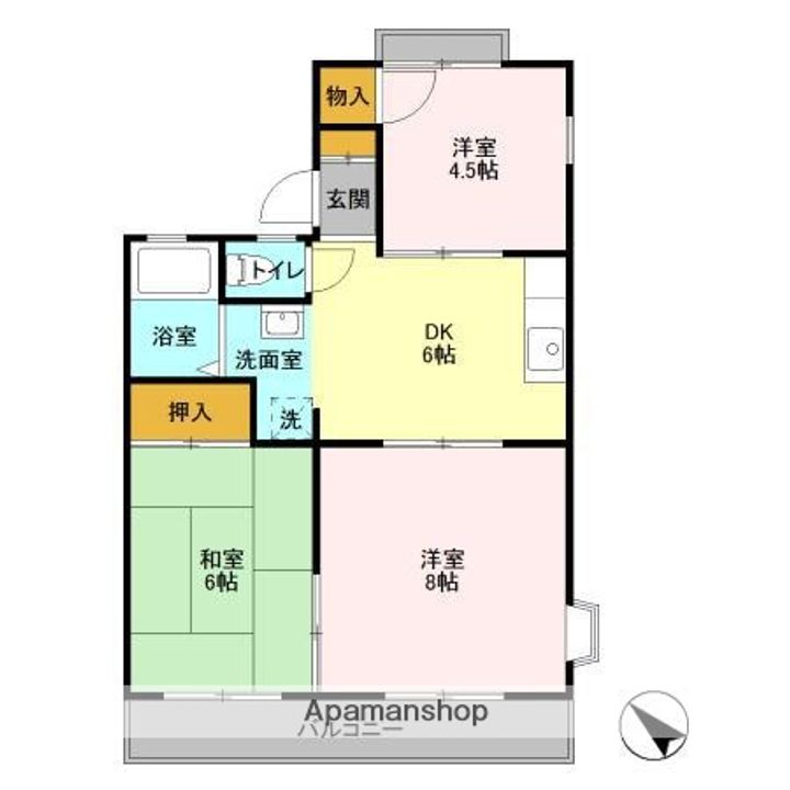 スカイハイツ池田 Aの間取り