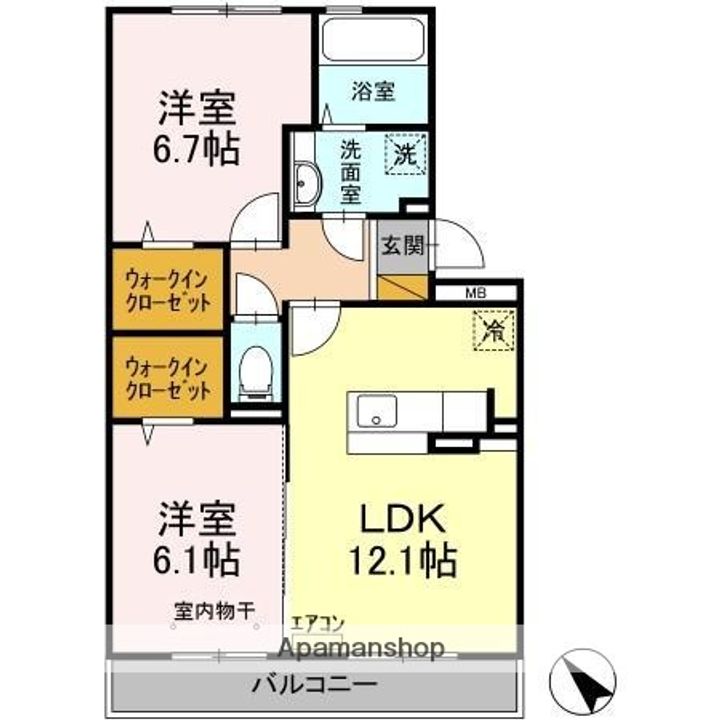 コモンシティハイツIの間取り