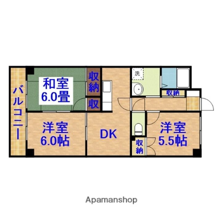 ビュープラザ205の間取り