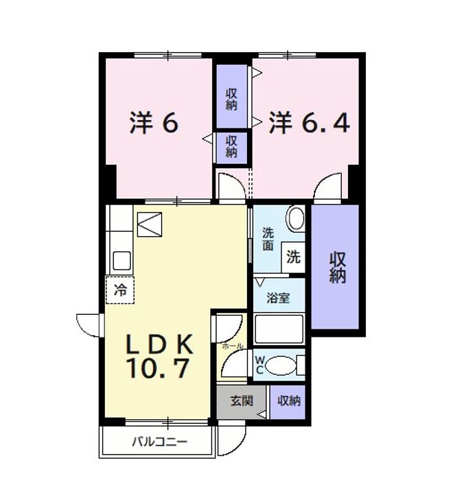 アヴニールⅡの間取り