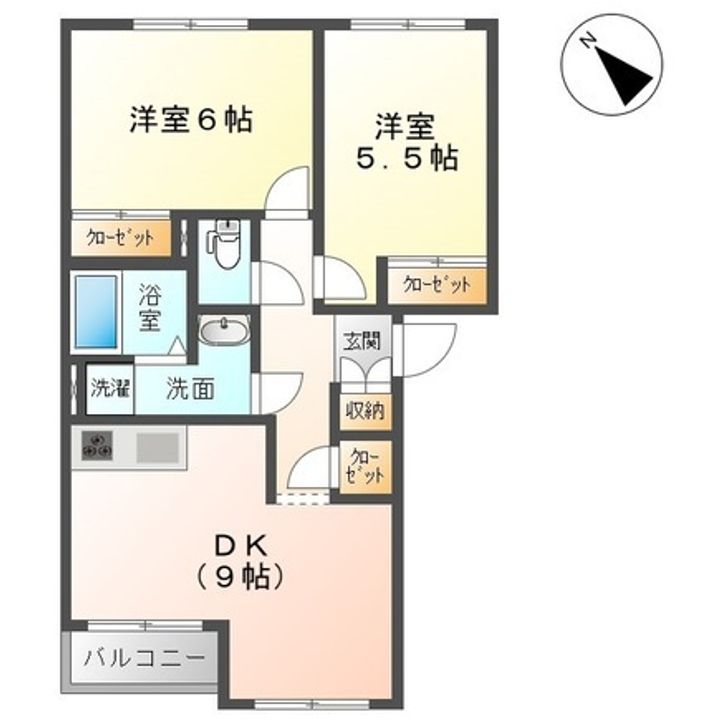 グランディールの間取り