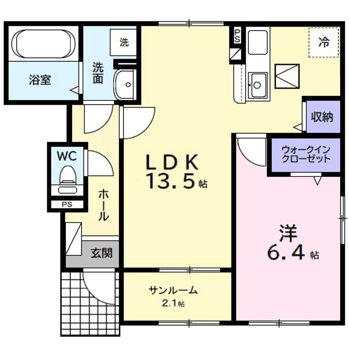 ベリッシモ ソーレの間取り