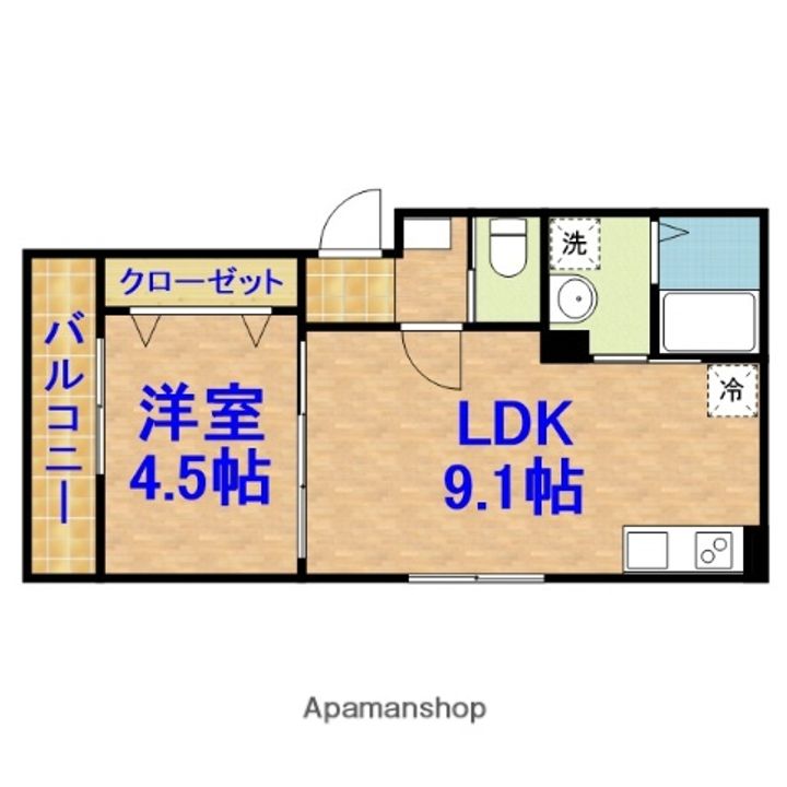 マロン クレールの間取り